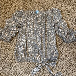 Cece Floral Off-Shoulder Top - Medium, Adorable